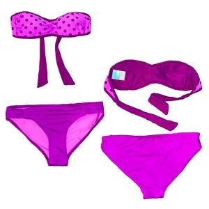 womens bandeau bikini top pieces